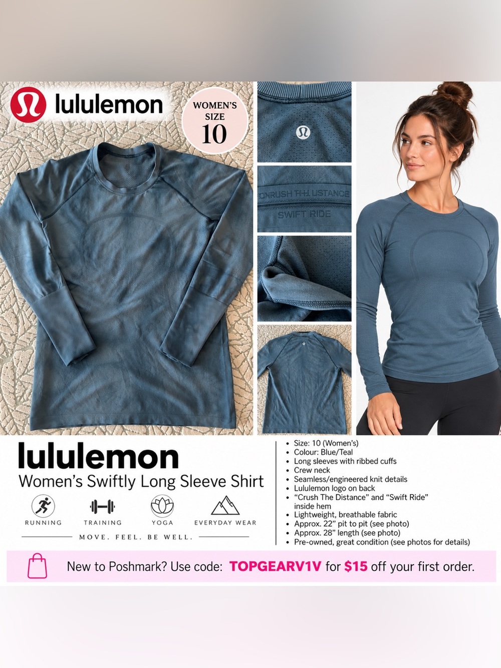 lululemon
Women's Swiftly Long Sleeve Shirt
